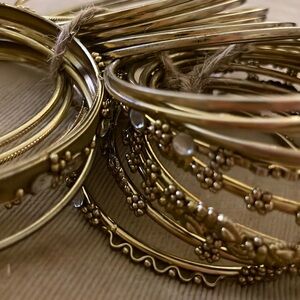 Amrita Singh goldtone bracelet.